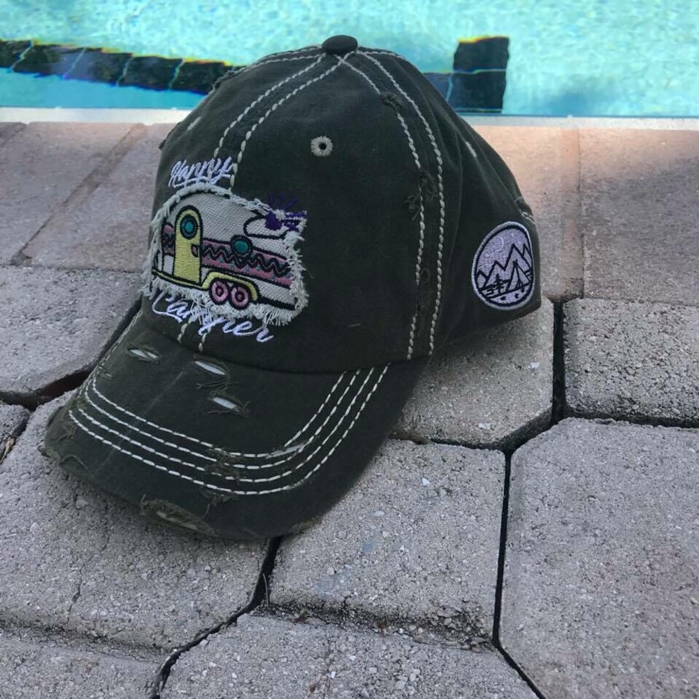 Happy camper hat
